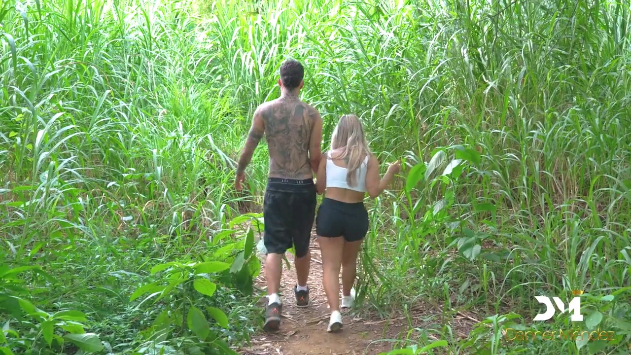 Naty Delgado and I have outdoor fun in the open air porn video