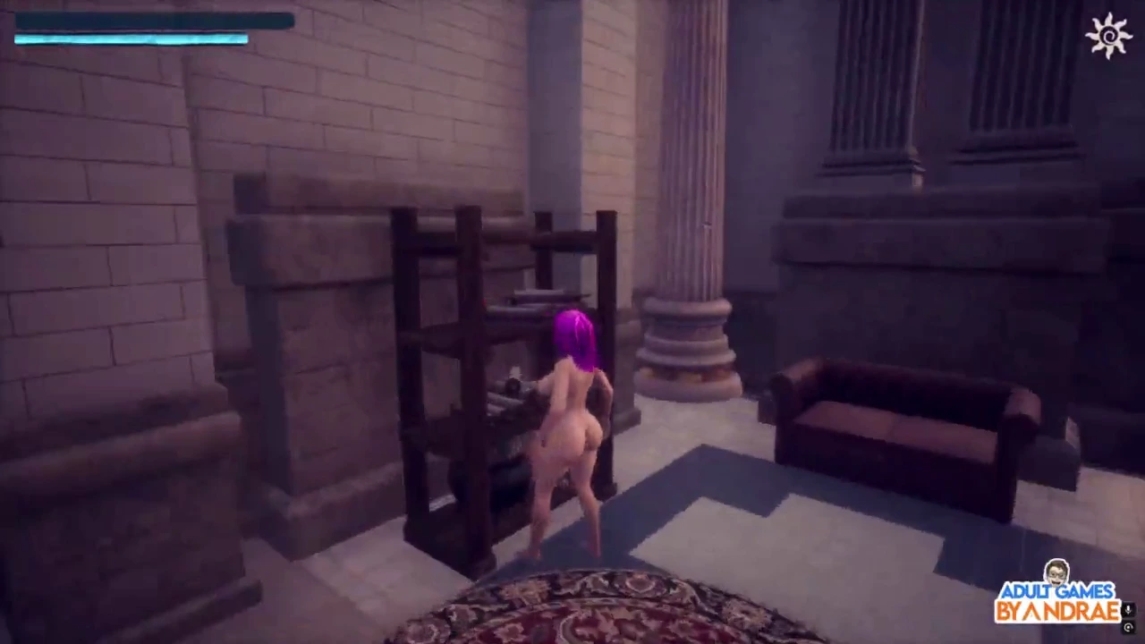 Busty hentai babe enjoys a big cock in 3D game porn video