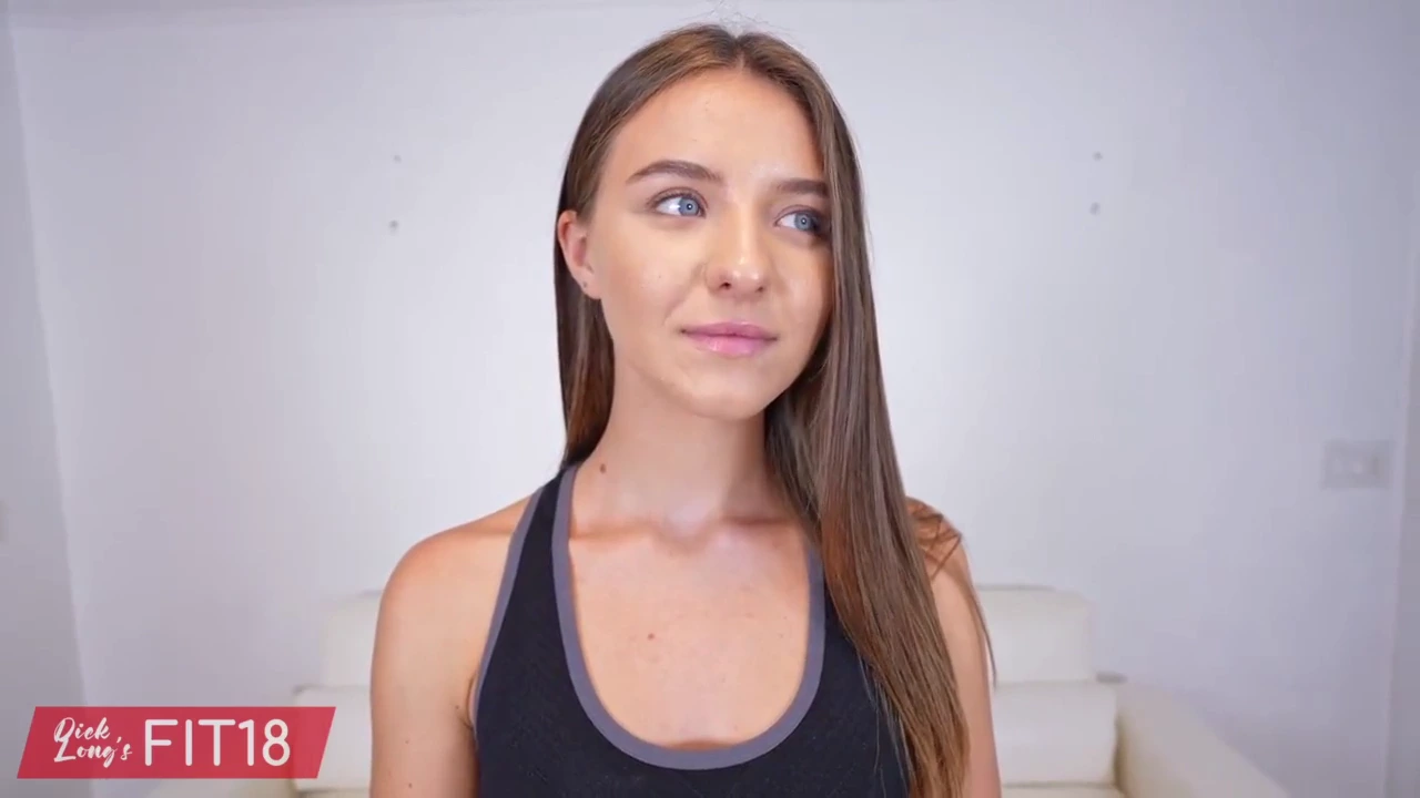 Seductive Ukrainian asylum seeker sissy Moore flaunts in yoga pants and experiences intimate encounter with agent in high-definition footage porn video